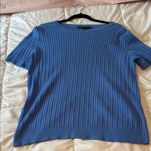 Tommy Hilfiger Blue Cable Knit Sweater